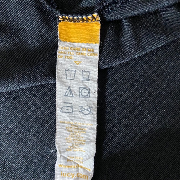 Lucy Tank Top Athletic Sports Workout Black Small - Picture 3 of 10